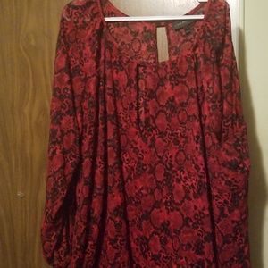 Lace see thru blouse